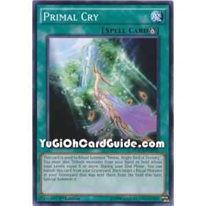 Primal Cry (Common) – Maximum Crisis | Carta YUGIOH en México