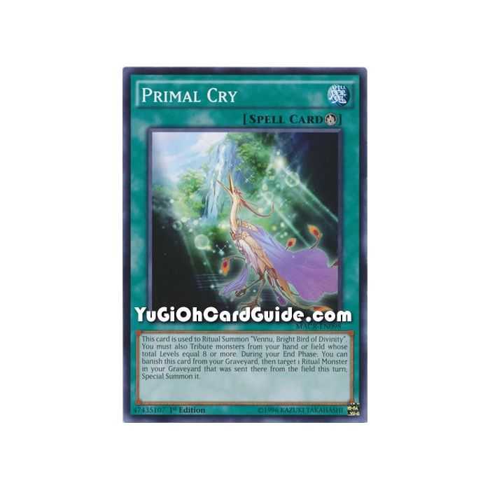 Primal Cry (Common) – Maximum Crisis | Carta YUGIOH en México