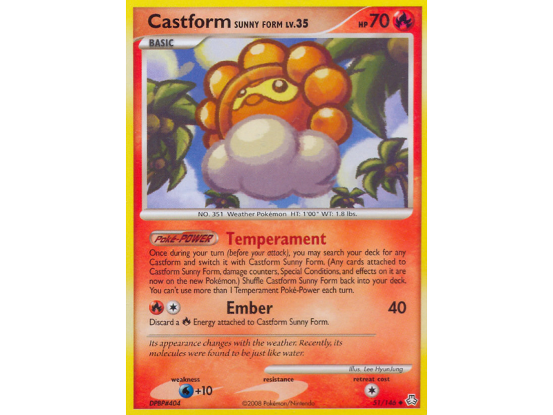 Castform Sunny Form (Reverse Holo)