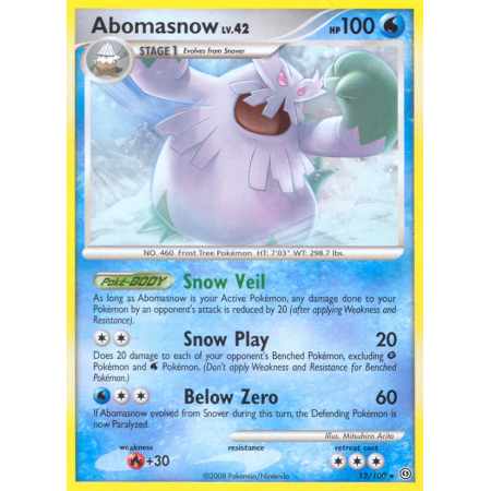Abomasnow (Reverse Holo)