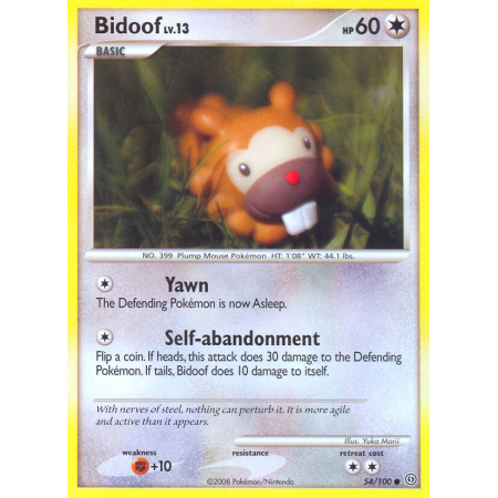 Bidoof (Reverse Holo)