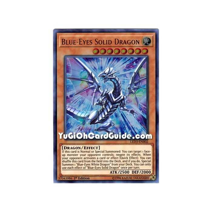Blue-Eyes Solid Dragon (Ultra Rare) – Legendary Duelist White Dragon Abyss | Carta YUGIOH en México