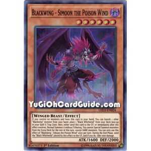 Blackwing - Simoon the Poison Wind (Super Rare) – Legendary Duelist White Dragon Abyss | Carta YUGIOH en México