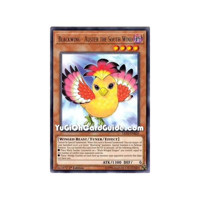 Blackwing - Auster the South Wind (Rare) – Legendary Duelist White Dragon Abyss | Carta YUGIOH en México