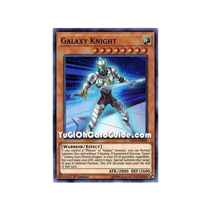 Galaxy Knight (Super Rare) – Legendary Duelist White Dragon Abyss | Carta YUGIOH en México