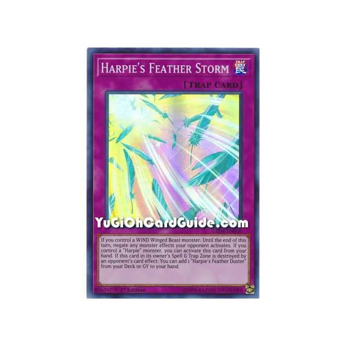 Harpie's Feather Storm (Super Rare) – Legendary Duelist Sisters of the Rose | Carta YUGIOH en México