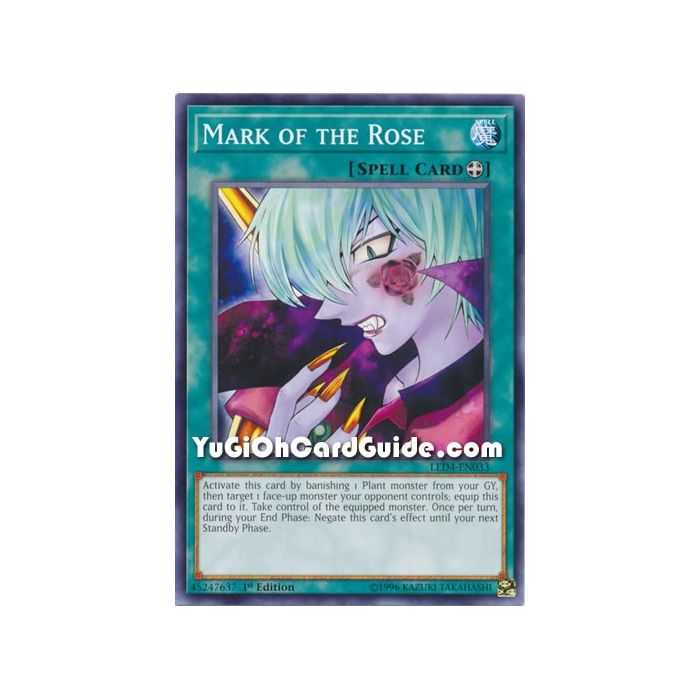 Mark of the Rose (Common) – Legendary Duelist Sisters of the Rose | Carta YUGIOH en México