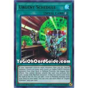 Urgent Schedule (Ultra Rare) – Legendary Duelist Sisters of the Rose | Carta YUGIOH en México