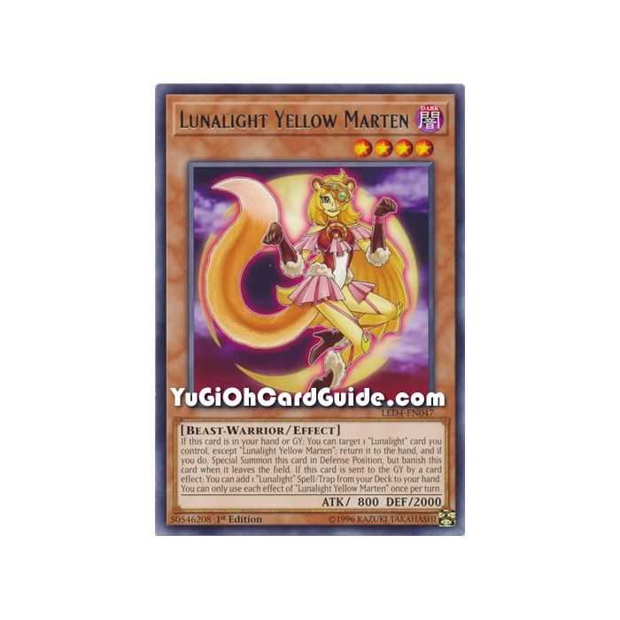 Lunalight Yellow Marten (Rare) – Legendary Duelist Sisters of the Rose | Carta YUGIOH en México