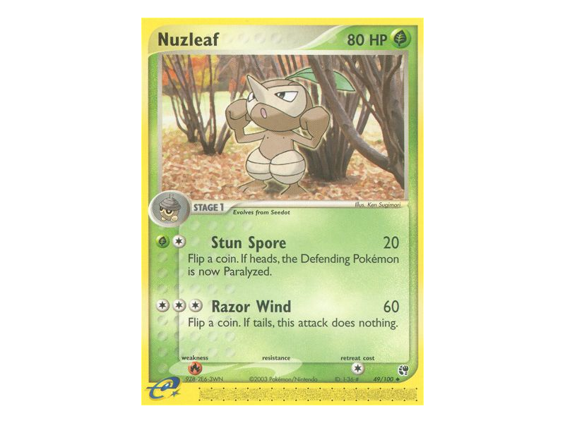 Nuzleaf (Reverse Holo)