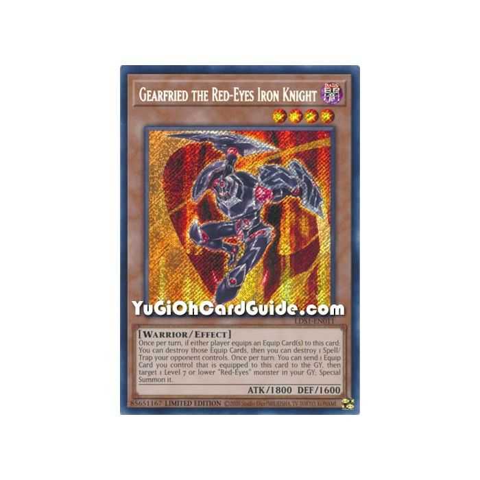 Gearfried the Red-Eyes Iron Knight (Secret Rare) – Legendary Duelist Season 1 | Carta YUGIOH en México