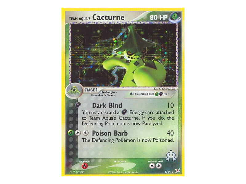 Team Aqua's Cacturne (Reverse Holo)