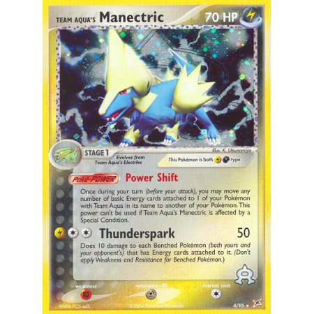 Team Aqua's Manectric (Reverse Holo)