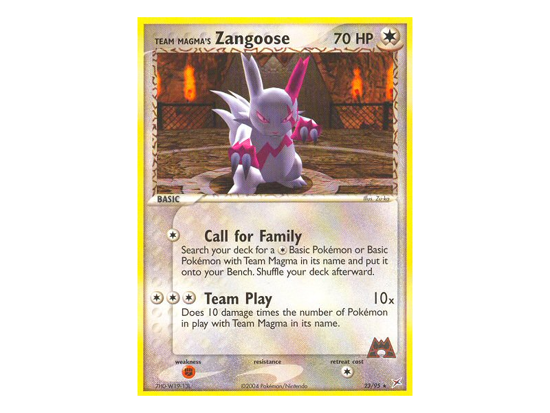 Team Magma's Zangoose