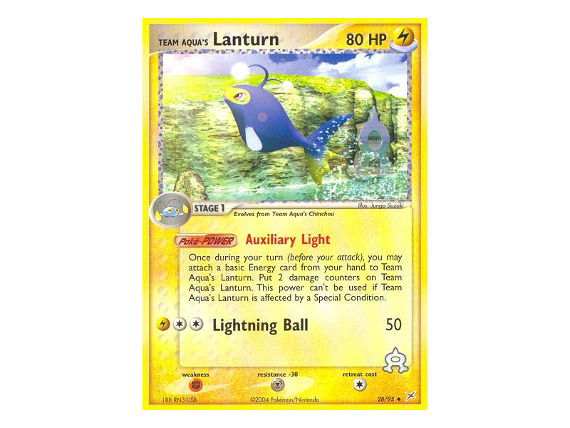 Team Aqua's Lanturn (Reverse Holo)