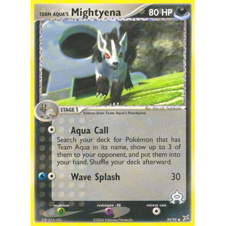 Team Aqua's Mightyena (Reverse Holo)