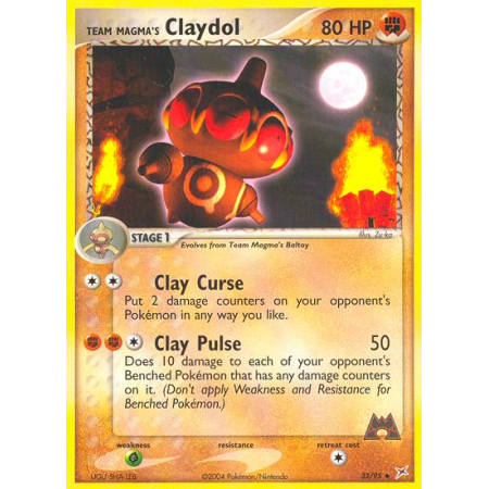 Team Magma's Claydol (Reverse Holo)