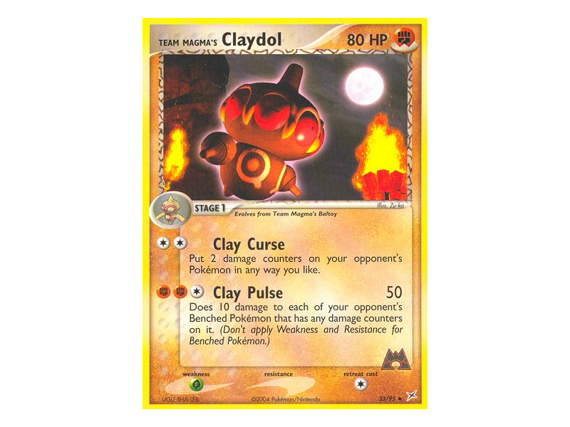 Team Magma's Claydol (Reverse Holo)