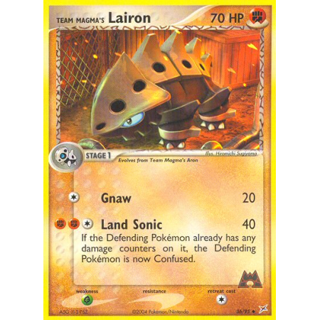 Team Magma's Lairon (Reverse Holo)