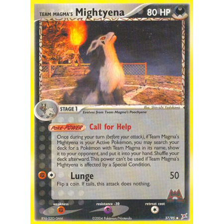 Team Magma's Mightyena (Reverse Holo)