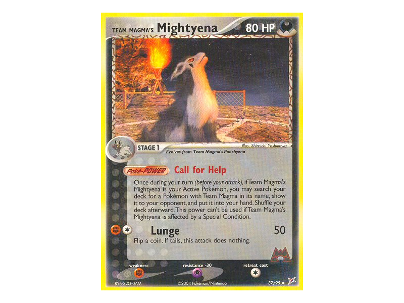 Team Magma's Mightyena (Reverse Holo)