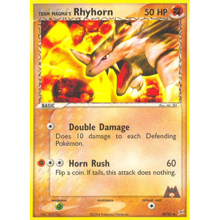 Team Magma's Rhyhorn (Reverse Holo)