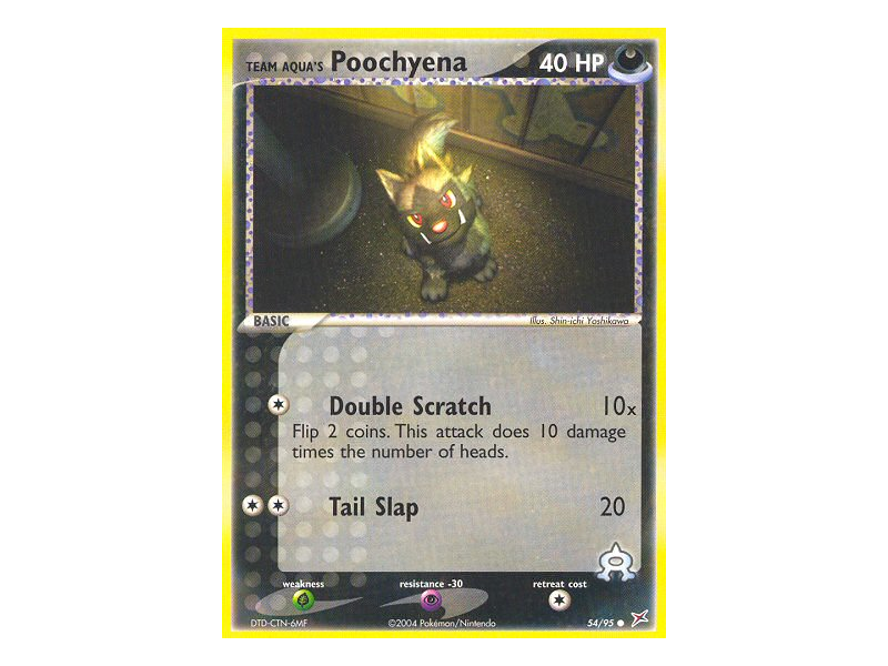 Team Aqua's Poochyena (Reverse Holo)