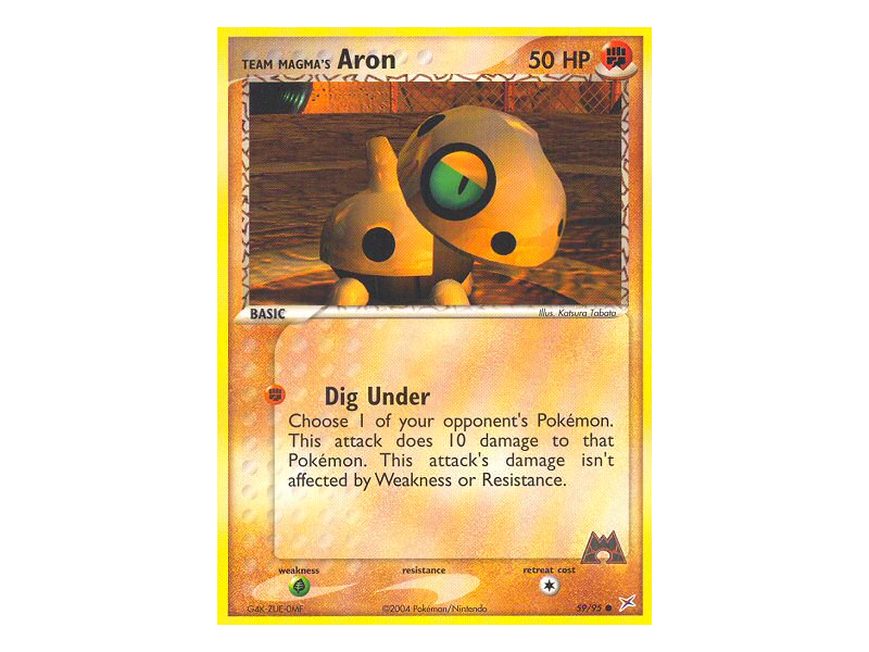 Team Magma's Aron (Reverse Holo)