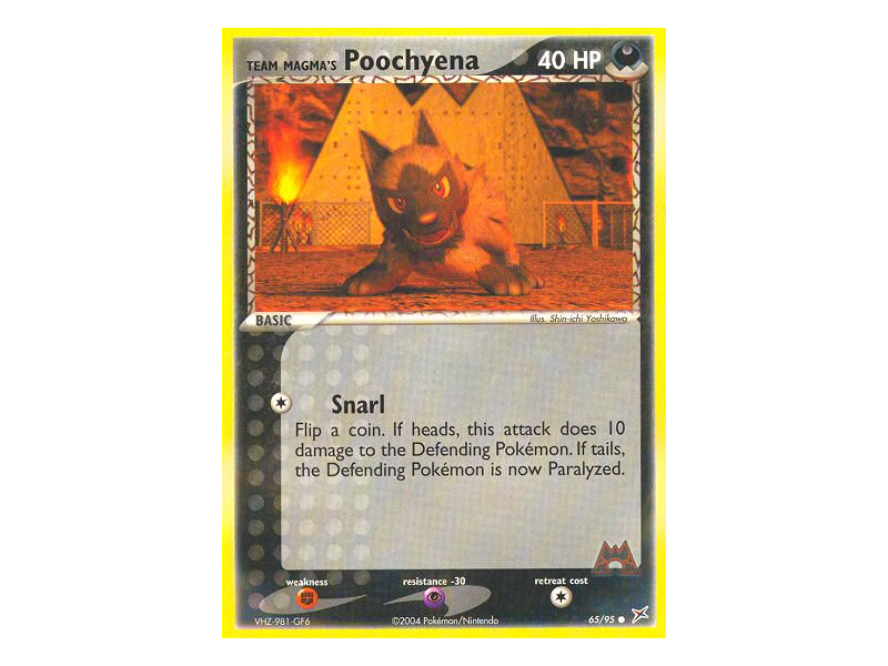 Team Magma's Poochyena (Reverse Holo)
