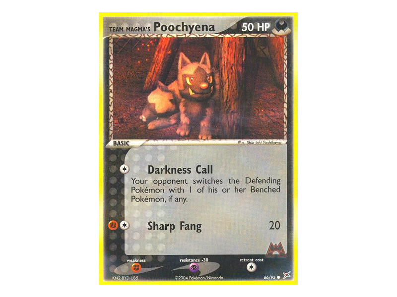 Team Magma's Poochyena (Reverse Holo)