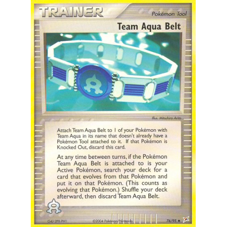 Team Aqua Belt (Reverse Holo)