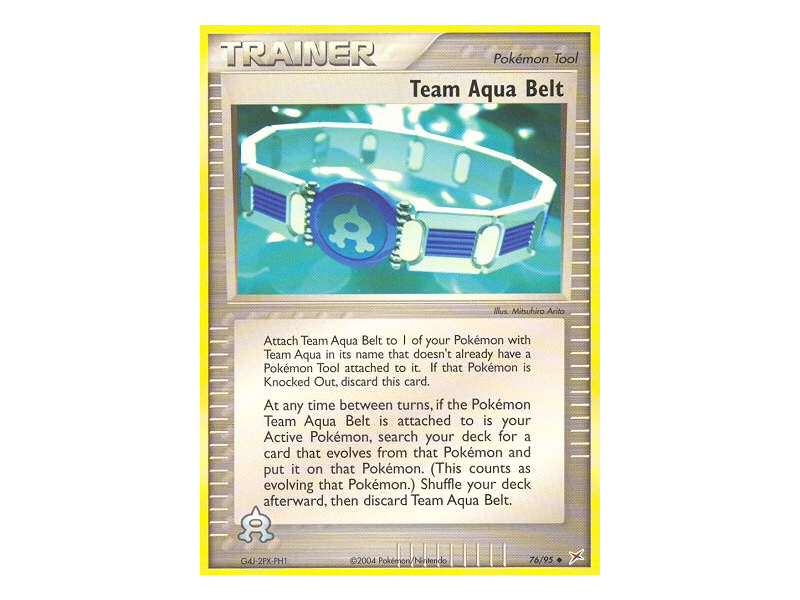 Team Aqua Belt (Reverse Holo)