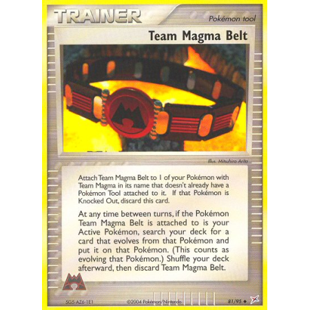 Team Magma Belt (Reverse Holo)