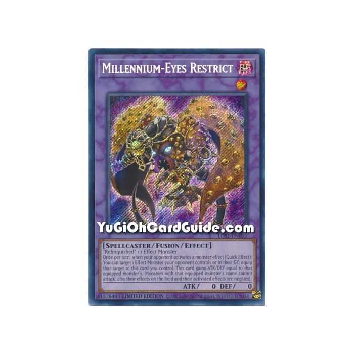 Millennium-Eyes Restrict (Secret Rare) – Legendary Duelist Season 1 | Carta YUGIOH en México