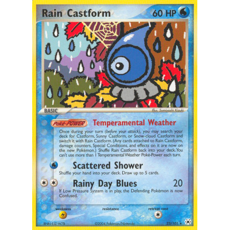 Rain Castform (Reverse Holo)