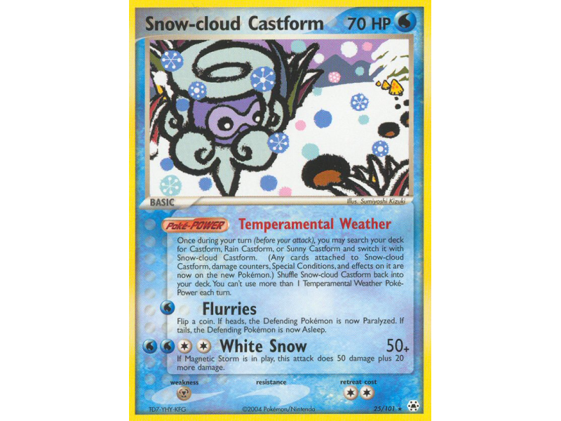 Snow-cloud Castform (Reverse Holo)