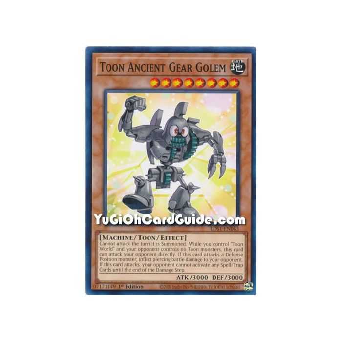 Toon Ancient Gear Golem (Common) – Legendary Duelist Season 1 | Carta YUGIOH en México