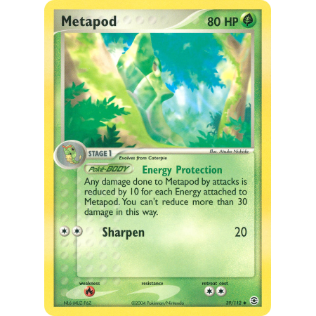 Metapod (Reverse Holo)
