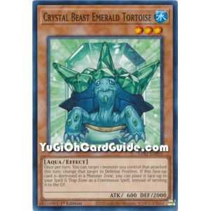 Crystal Beast Emerald Tortoise (Common) – Legendary Duelist Season 1 | Carta YUGIOH en México