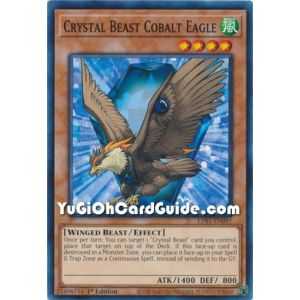 Crystal Beast Cobalt Eagle (Common) – Legendary Duelist Season 1 | Carta YUGIOH en México