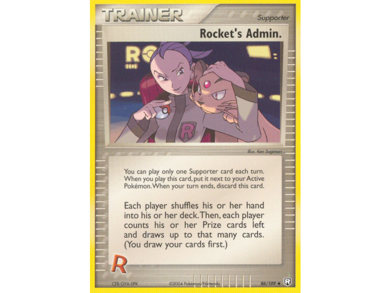 Rocket's Admin. (Reverse Holo)