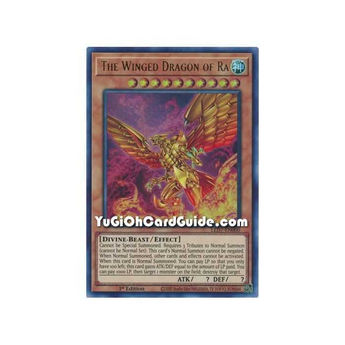 The Winged Dragon of Ra - Alternate Art (Ultra Rare) – Legendary Duelist Rage of Ra | Carta YUGIOH en México