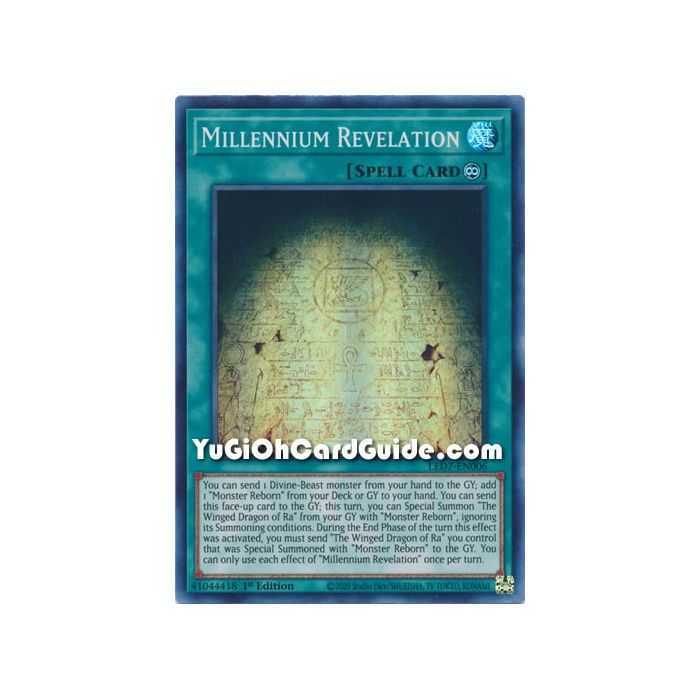 Millennium Revelation (Super Rare) – Legendary Duelist Rage of Ra | Carta YUGIOH en México