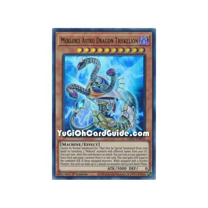 Meklord Astro Dragon Triskelion (Ultra Rare) – Legendary Duelist Rage of Ra | Carta YUGIOH en México