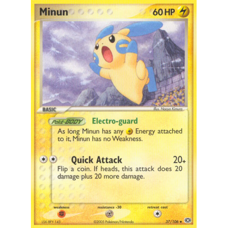 Minun (Reverse Holo)