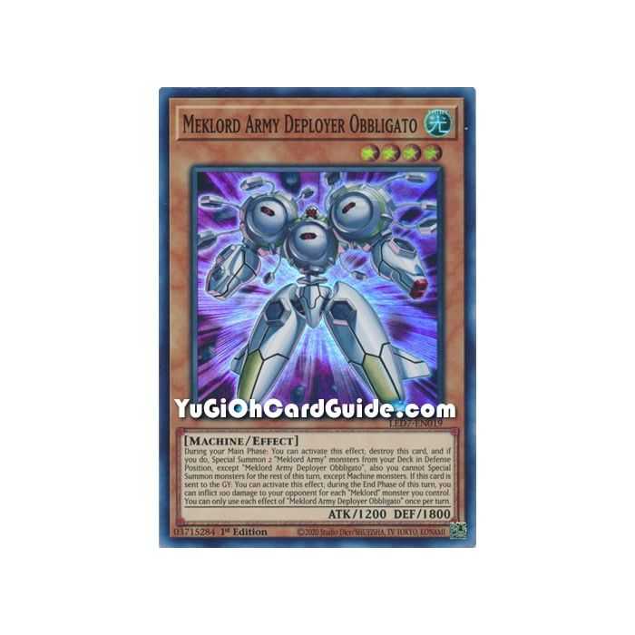 Meklord Army Deployer Obbligato (Super Rare) – Legendary Duelist Rage of Ra | Carta YUGIOH en México