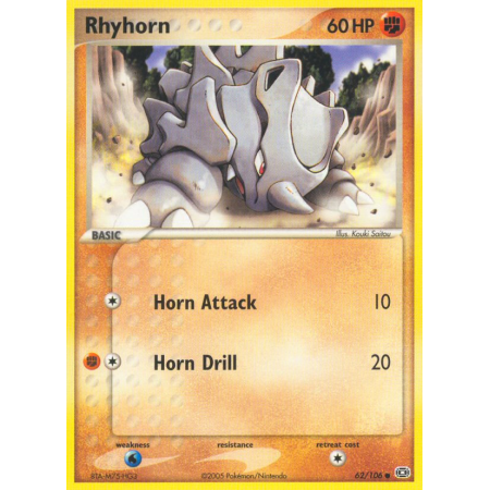 Rhyhorn (Reverse Holo)