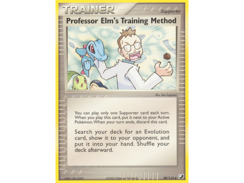 Professor Elm's Training Method (Reverse Holo)