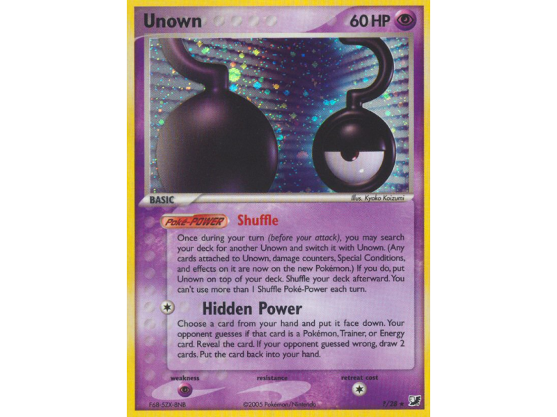 Unown (Reverse Holo)