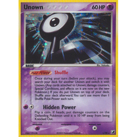 Unown (Reverse Holo)